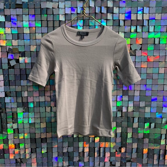 NWT AYR | All Year Round “The Exec” Pima cotton tee in “Shroom” warm gray - Picture 8 of 9